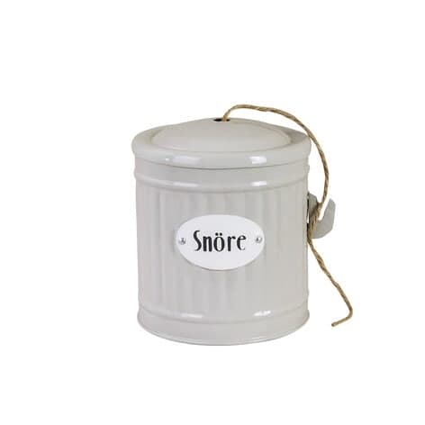 Plåtburk Hugo Snöre Beige
