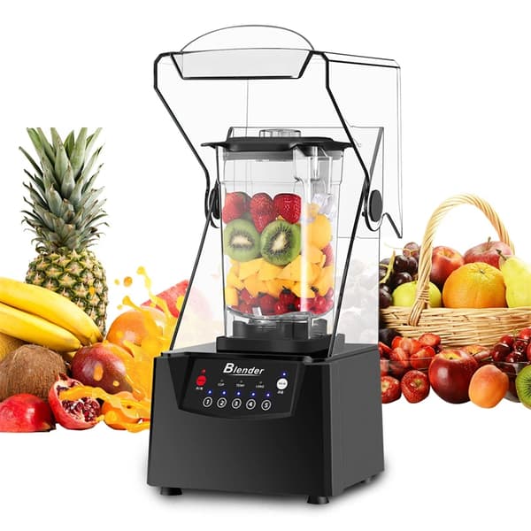 2200W Elektrisk Blender, 2L Beholderkapacitet, 5 Hastighedsindstillinger,2L, EU-stik