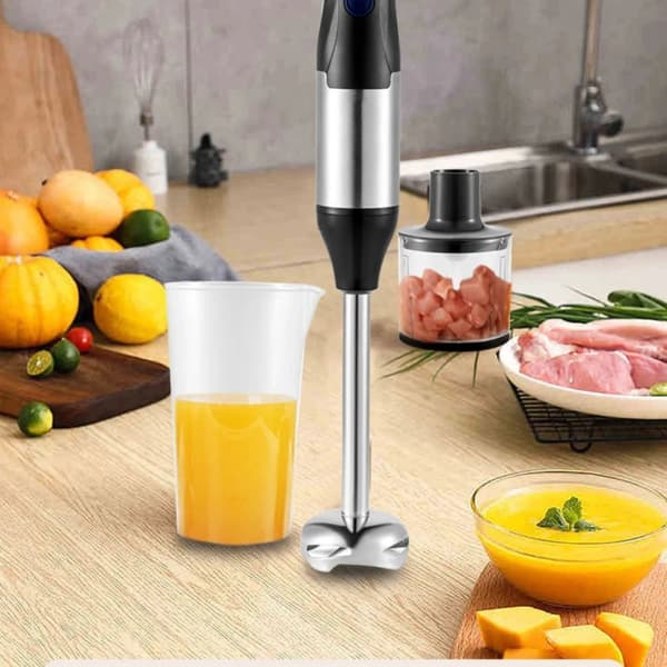 Manuel Immersion Blender, 1000W Effekt, Alsidig Køkkenværktøj, Holdbart Rustfrit Stål