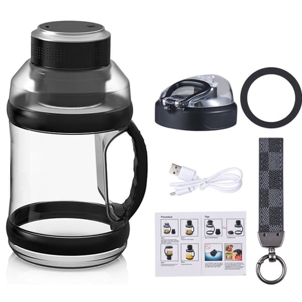 Bærbar blender, 68oz kapacitet, 18000RPM hastighed, USB genopladelig
