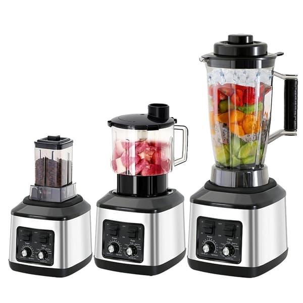 Elektrisk Blender, 9500W Effekt, 3L Kapacitet,EU stik, 3L+1.5L+0.5L