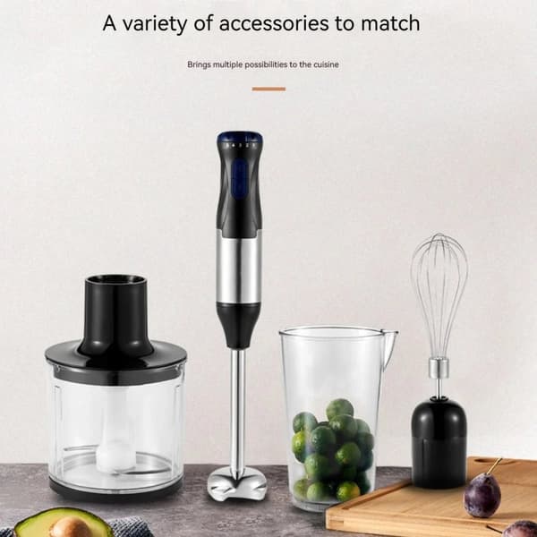 Manuell stavmixer, 1000W effekt, mångsidigt köksverktyg, hållbart rostfritt stål
