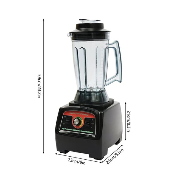Tehokas ammattimainen tehosekoitin, 2800W teho, 3,9L kapasiteetti,musta