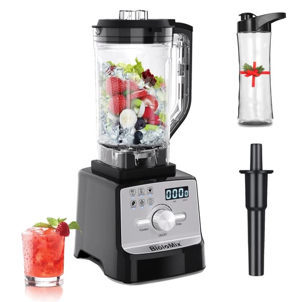 BioloMix Ammattiblenderi, 2200W Teho, 1.8-2.1L Kapasiteetti,T5900 600 purkilla