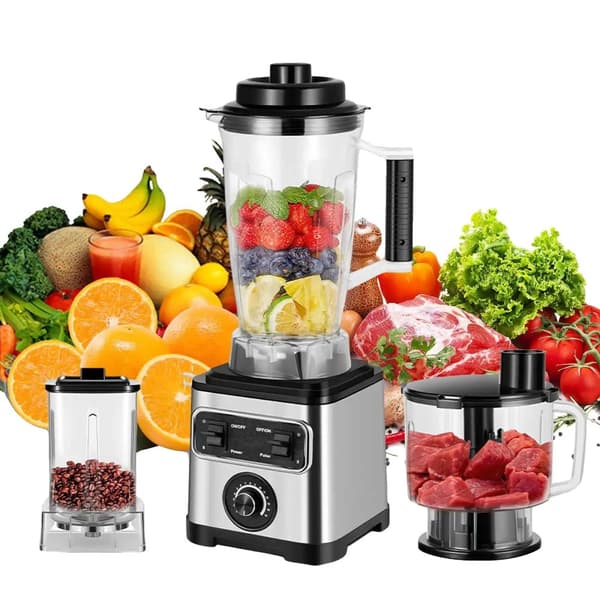 Professionell mixer, 6600W effekt, 3L kapacitet,VIT, EU, 3 i 1