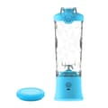 Miniatyrbillede 1 af 2: Bærbar blender, 600 ml kapacitet, USB genopladelig,blå