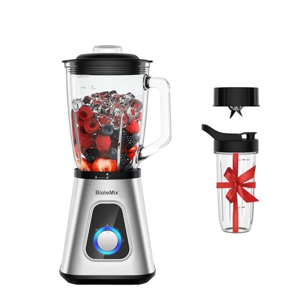 BioloMix Smoothie-sekoitin, 1300W teho, 1,5L lasipurkki,220V, SF701