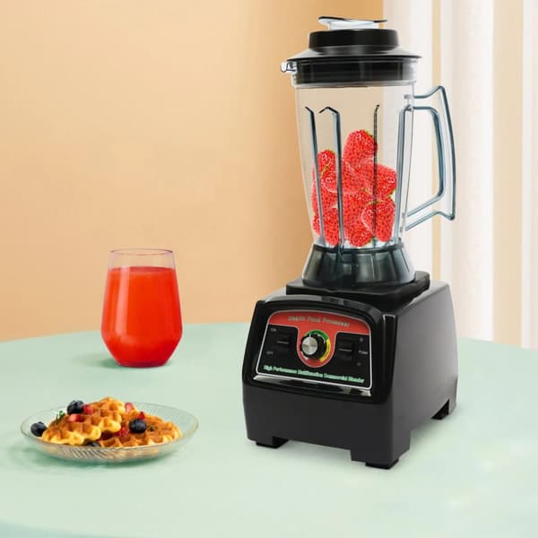 Suuri kapasiteetti mehulinko-sekoitin, 2800W teho, 57000 RPM nopeus,musta