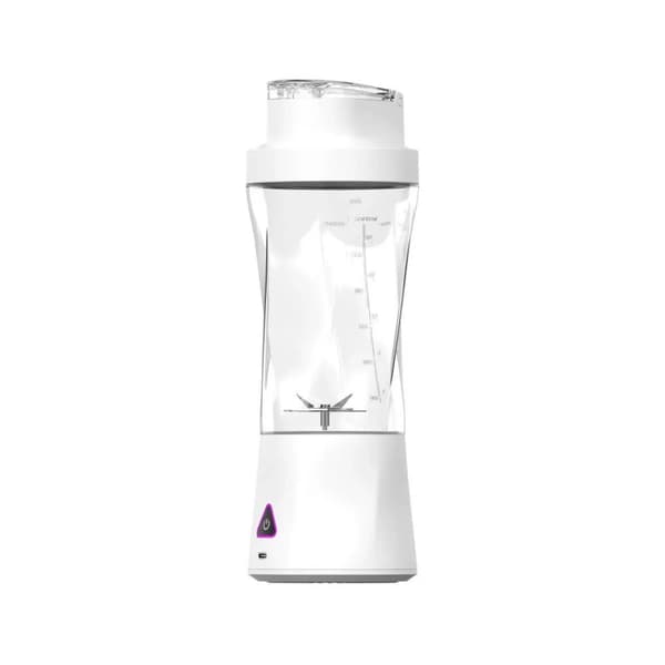 Elektrisk bærbar juicer, højtydende 360W motor, 700ml kapacitet,11.1, HVID