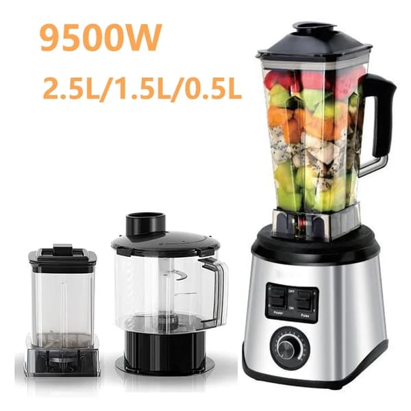 Tehokas tehosekoitin, 3-in-1-toiminnallisuus, useita kapasiteetteja,9500W