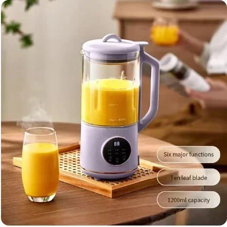 Soijamaitokone, 1200 ml kapasiteetti, 500 W moottori, automaattinen puhdistus,violetti