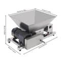 Miniatyrbillede 2 af 2: Frugtmøllemaskine, 60W motor, 20 kg/t output,Sølv