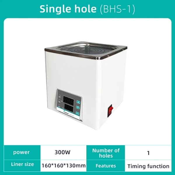 Vandbad, Digital Display, Konstant Temperatur, 2 huller, EU-stik