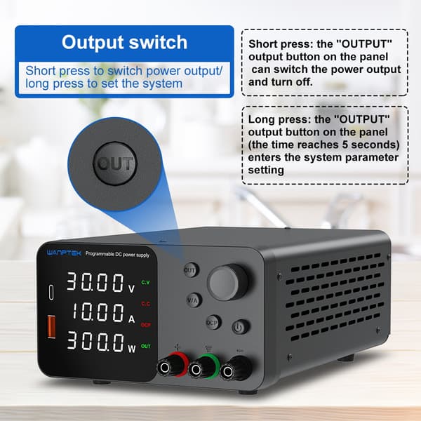 Laboratoriopenkkivirtalähde 300W laboratoriokytkentävirtalähde Säädettävä digitaalinen lähde 60V 5A jännitteenvakain, TPS605