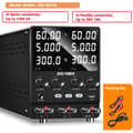Miniatyrbillede 2 af 2: Justerbar laboratoriekraftforsyning, 60V maks. udgang, dual kanalregulering,AC 220V, SC232-SPS3010-2KD