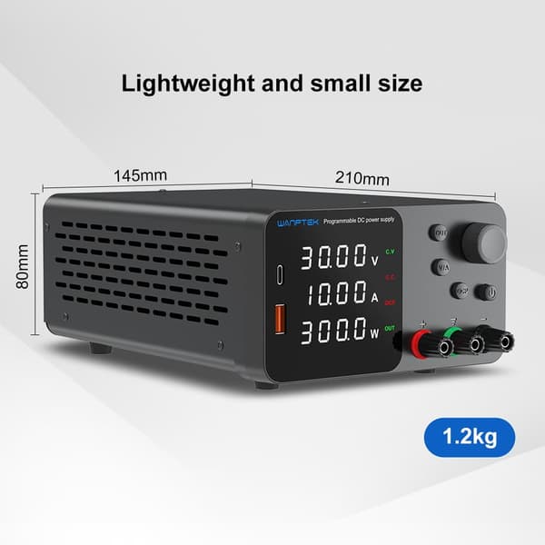 Laboratoriopenkkivirtalähde 300W laboratoriokytkentävirtalähde 30V 10A säädettävä digitaalinen jännitteenvakain - TPS3010