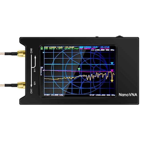 Vektori-verkkoanalysoija, 50 kHz - 1,5 GHz taajuusalue, tarkka heijastusmittaus, USB Type-C -liitäntä