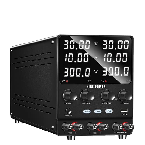 Dual Output Lab Power Supply, 60V 5A, 30V 10A,Dobbelt udgang 30V 10A, 220V