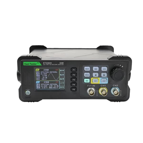 Dual Channel Funktion Arbitrær Bølgeformgenerator, 60Mhz Udgangsfrekevens, 320×240 Opløsning,ET3360C