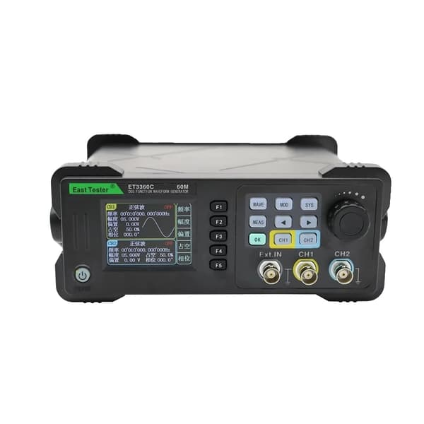Dual Channel Funktion Arbitrær Bølgeformgenerator, 60Mhz Udgangsfrekevens, 320×240 Opløsning,ET3360C