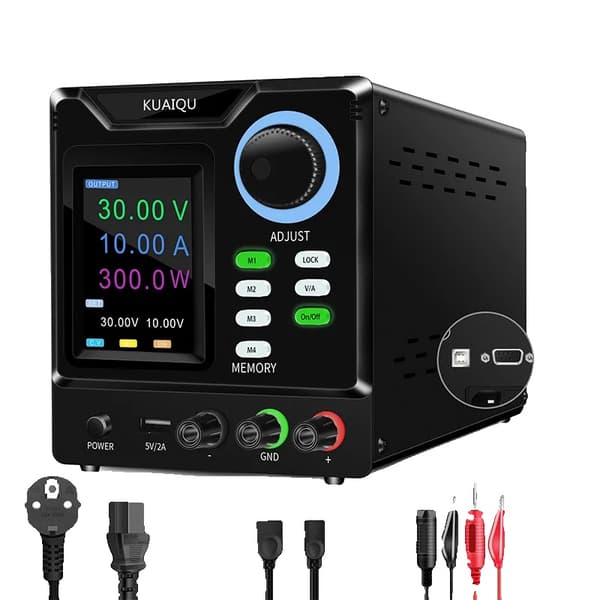 Programmerbar DC-strømforsyning, flere udgangsmuligheder, USB- og RS-232-interface,AC 220V, Ny SPPS-D3010-232