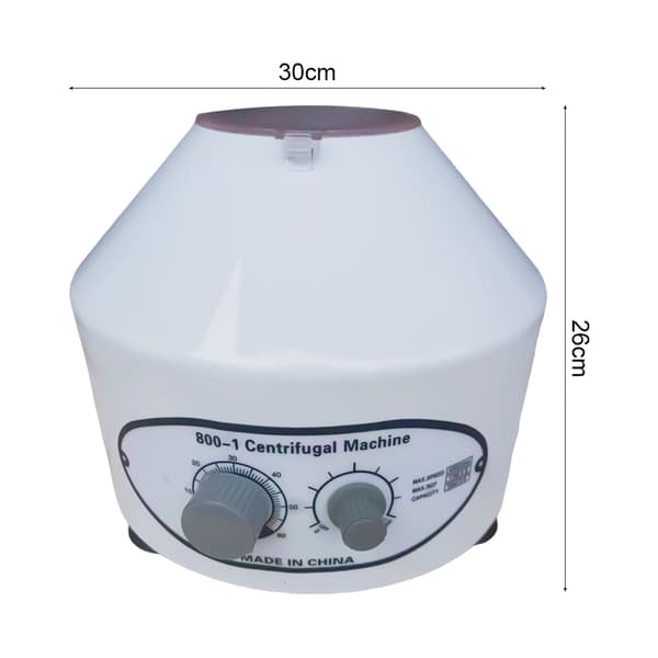 Stort kapacitetscentrifuge, 6-slot holder, justerbar timer, justerbar hastighed