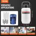 Miniatyrbillede 2 af 2: VEVOR Flydende Nitrogen Tank, 30L Kapacitet, Vakuum Isolationsdesign,3L