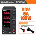 Miniatyrbillede 2 af 2: Laboratorie DC Strømforsyning, 32V Udgange, 10A Strøm,NPS306W 30V 6A