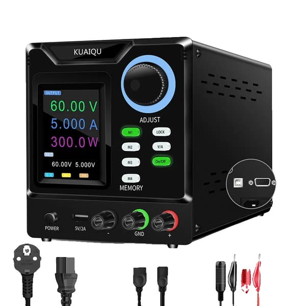 Programmerbar DC-strömförsörjning, flera utgångsalternativ, USB- och RS-232-gränssnitt,AC 220V, Ny SPPS-D605-232
