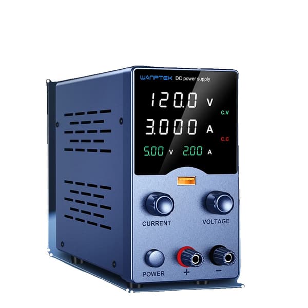 Laboratoriekraftförsörjning, justerbar utspänning, justerbar utström, USB snabbladdningsgränssnitt,GA1203L 120V 3A