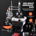 Miniatyrbild 3 av 4: Essential Oil Distillation Kit, 500 ml/2 L kapacitet, 3.3 boro glasutrustning,500 ml
