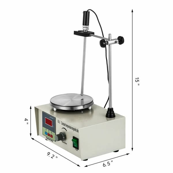 Magnetisk omrörare med värmehäll, snabb uppvärmning, stabil omrörning,200W Digital Display200W Digital Display