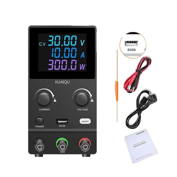 Laboratorion tasavirtalähde, säädettävä jännite, säädelty virta, SPPS-B3010D 30V10A, 220V