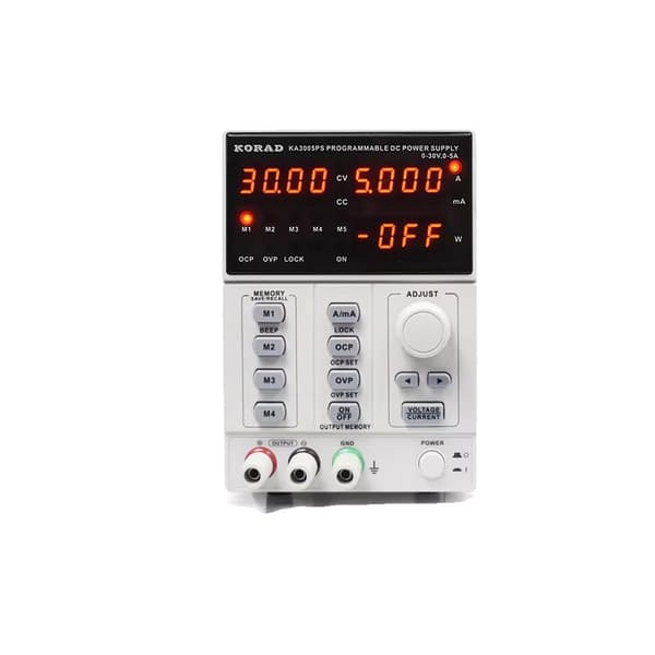 Moni-esiasetettu DC-lähde, 30V, 5A, etäliitäntä,KA3005PS