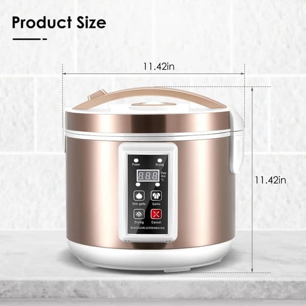 Sort Hvidløg Fermenter, Fuldt Automatiseret, Sundhedsmad Maker, EU-stik, opgradering