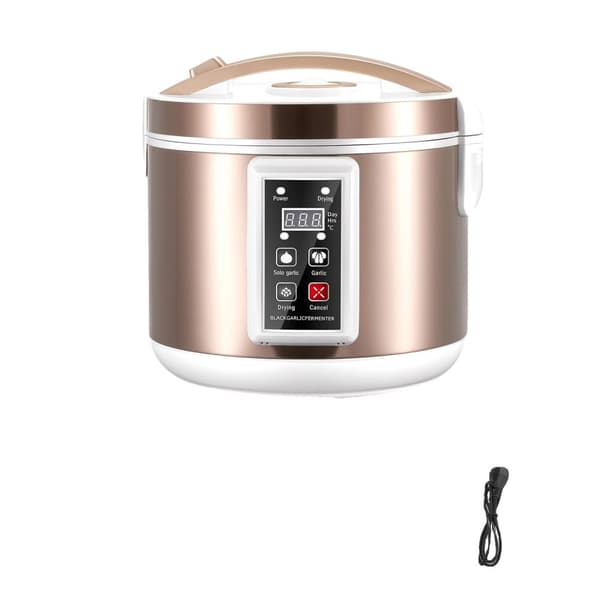 Elektrisk Sort Hvidløgsgærer, 5L Kapacitet, Multifunktionel Gæring,EU STIK 220V
