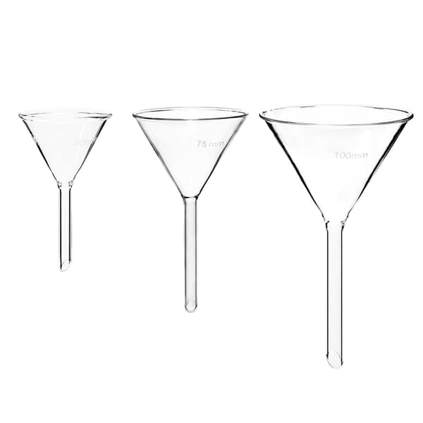 Laboratorietratt Glas 3-pack KENZIUM