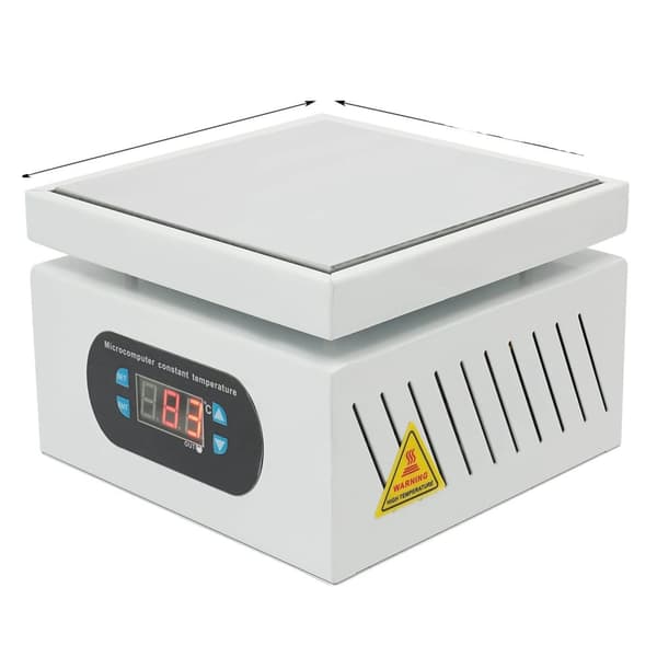 Elektrisk svejsevarmeplade, 500W effekt, 150 mm opvarmningsområde, temperaturinterval 0-400°C,HVID, 220V