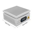 Miniatyrbillede 2 af 2: Elektrisk Kogeplade, 700W Effekt, Justerbar Temperatur,Hvid