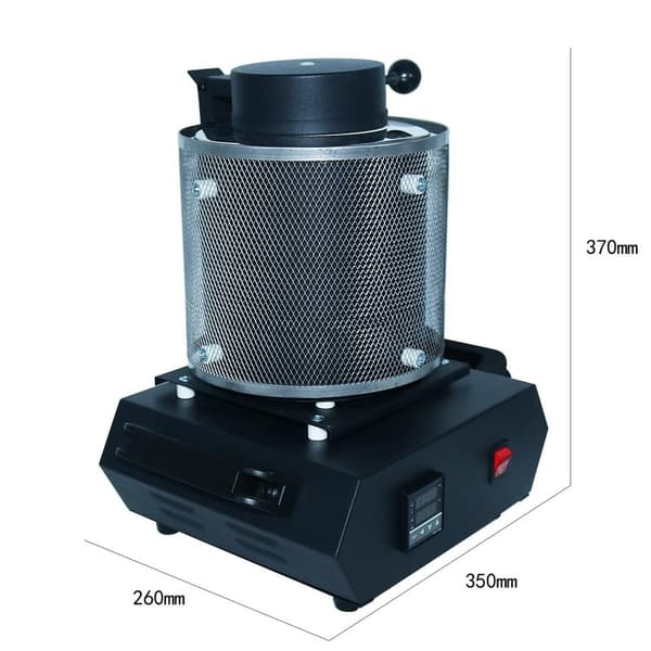 Elektrisk smältugn | 3KG | 1400W | Ugnsmetaller | för guld och silver | smyckestillverkning | smältugn | guld