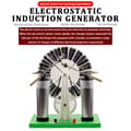 Miniatyrbillede 2 af 2: Statisk Elektricitetsgenerator, Elektrostatisk Induktionsgenerator, Undervisningseksperimentudstyr, Manuel Betjening,grøn