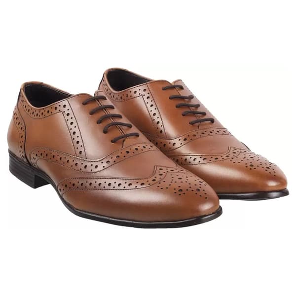 Route 21 Mens 5 Eye Brogue Oxford Shoes