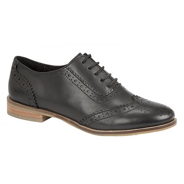 Cipriata Womens/Ladies Brogue Oxford Lace Up Leather Shoes Black 3 UK