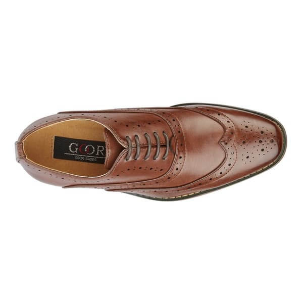 Goor Mens 5 Eye Wing Capped Oxford Brogues