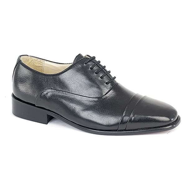 Montecatini Mens Folded Cap Oxford Tie Leather Shoes