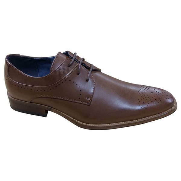 Goor 3 Eye Pig Leather Gibson Brogue för män Brown 12 UK