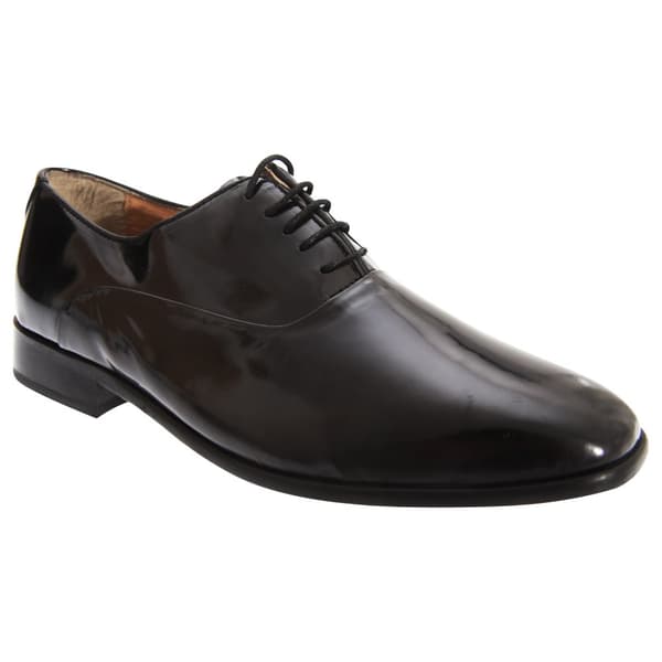 Montecatini Patentläder Oxford klädselskor för män Black Patent 10 UK