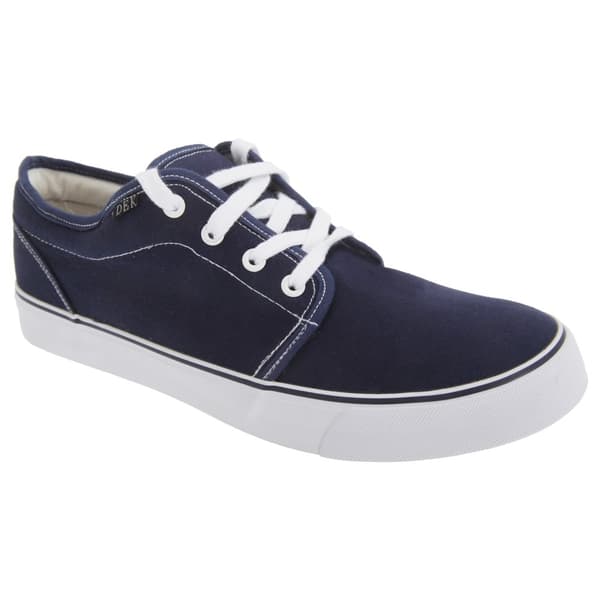 Dek Mens 4 Eye Padded Canvas Deck Shoes Navy Blue 10 UK