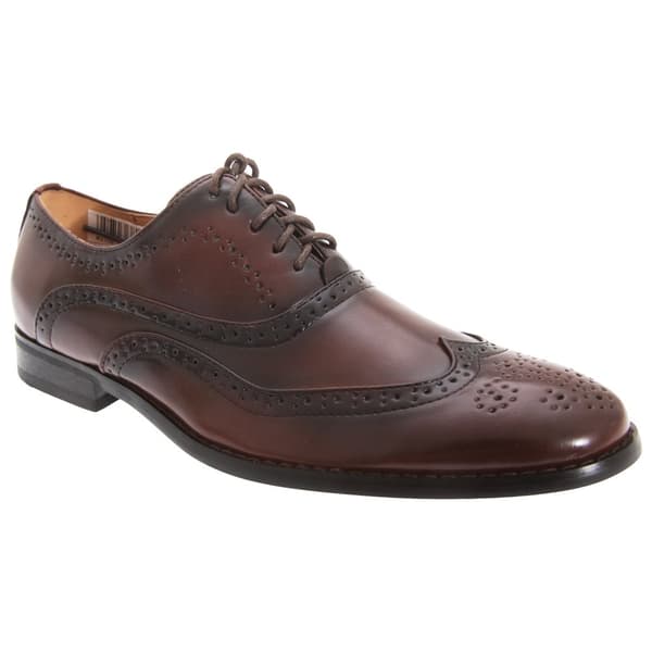 Goor Mens Leather Lace-Up Oxford Brogue Shoes