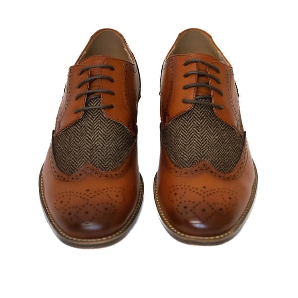 Goor Herr 4 Eye Leather Lined Brogue Gibson sko
